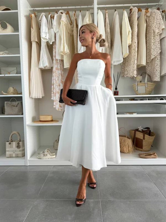 Elegant white Suknelė