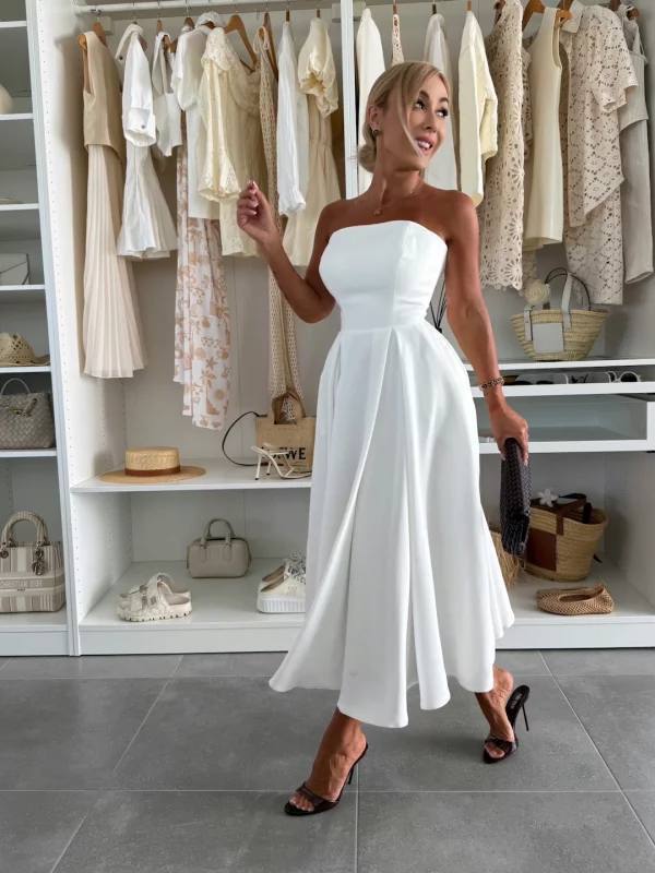 Elegant white Suknelė