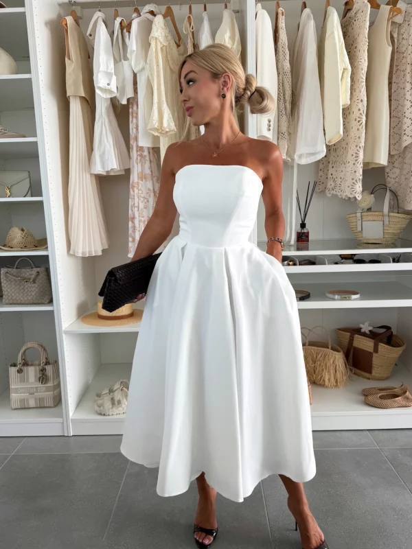 Elegant white Suknelė